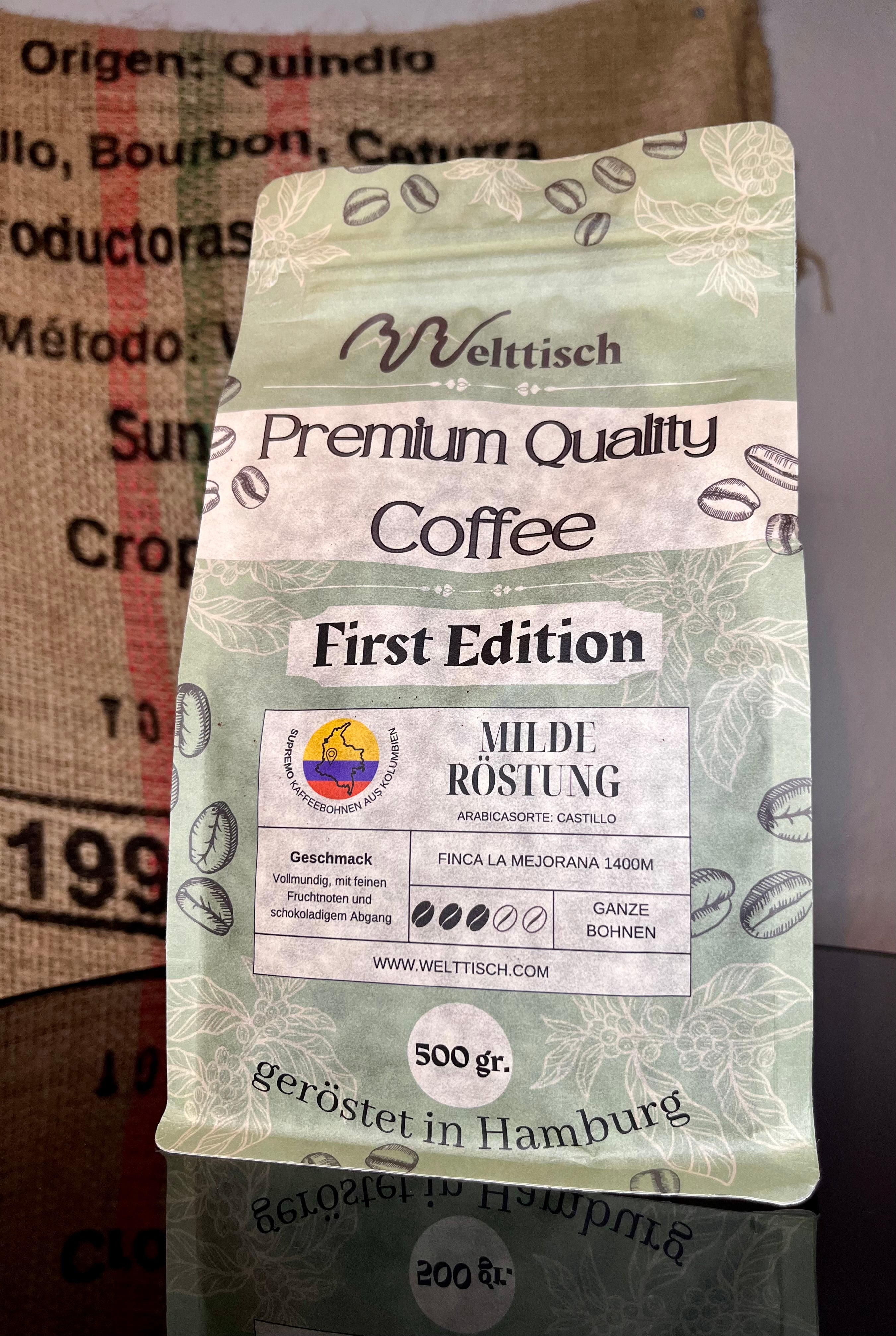 Kolumbianischer Kaffee: Welttisch First Edition