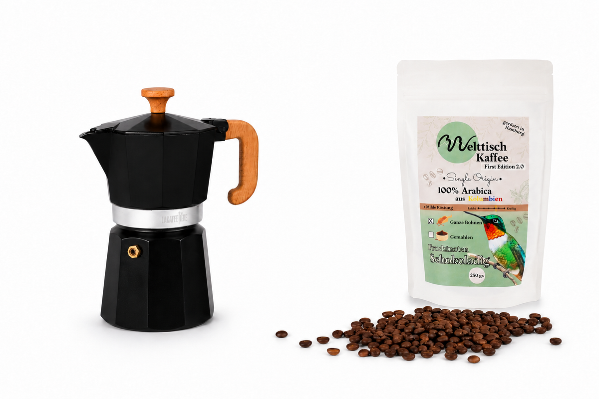 Starter Kit – Moka (Espressokocher) Light